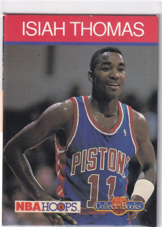 1990 HOOPS ISIAH THOMAS BOOKLET- DETROIT PISTONS - Other