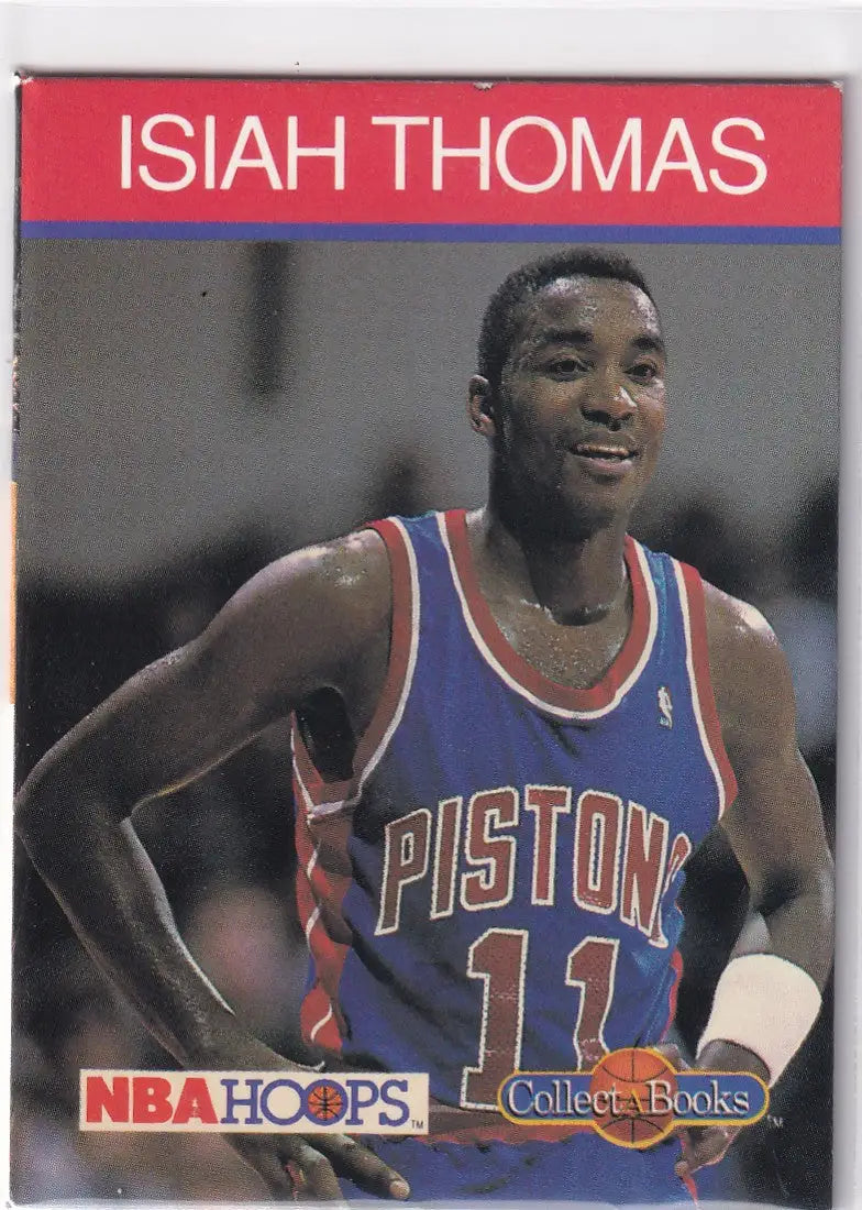 1990 HOOPS ISIAH THOMAS BOOKLET- DETROIT PISTONS - Other