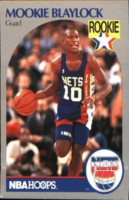 1990 Hoops Team Night New Jersey Nets #NNO Mookie Blaylock - Basketball Card Single