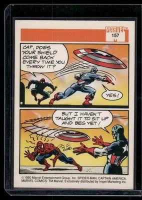 1990 Impel Marvel Captain America Spider-Man #157 - Marvel Card Single