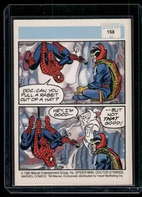 1990 Impel Marvel Comics Doctor Strange Spider-Man #158 - Marvel Card Single