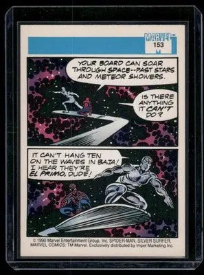 1990 Impel Marvel Comics Silver Surfer Spider-Man #153 - Marvel Card Single