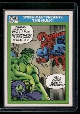 1990 Impel Marvel Comics The Hulk Spider-Man #152 - Marvel Card Single