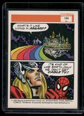 1990 Impel Marvel Thor Spider-Man #154 - Marvel Card Single