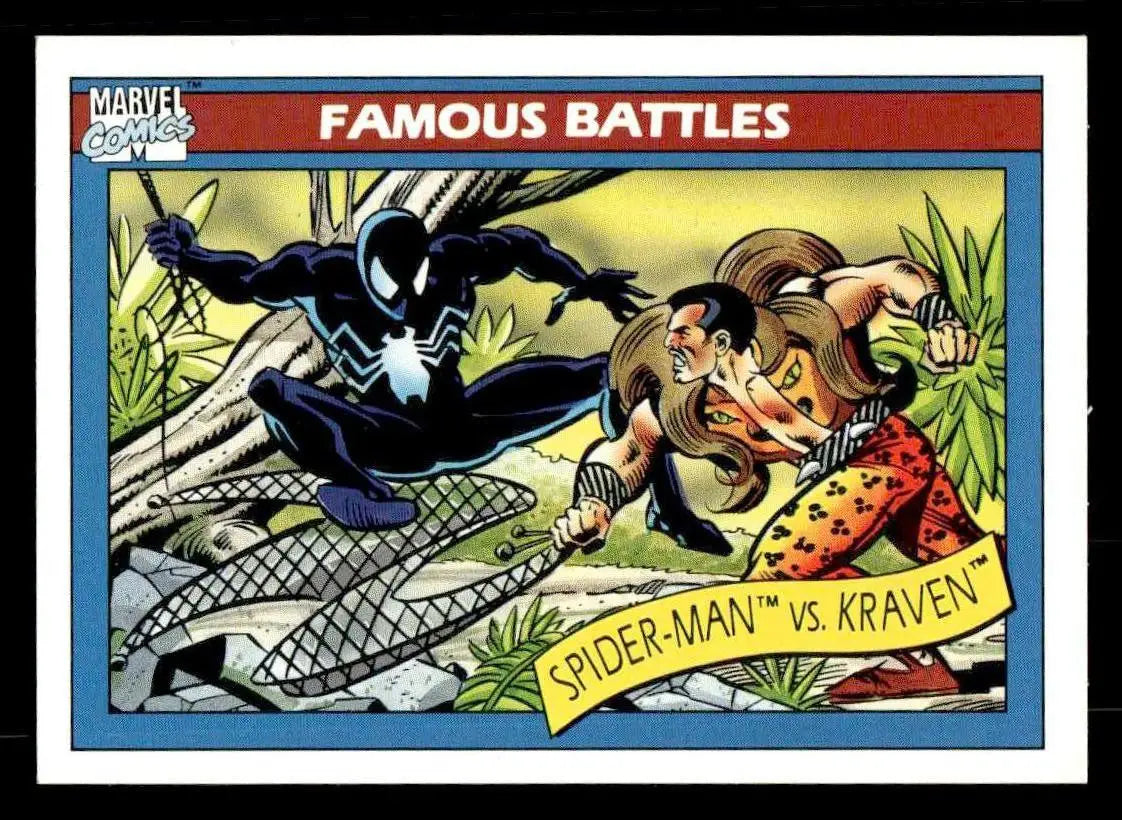1990 Impel Marvel Universe #92 Spider-Man vs. Kraven - Non-Sports Card Single