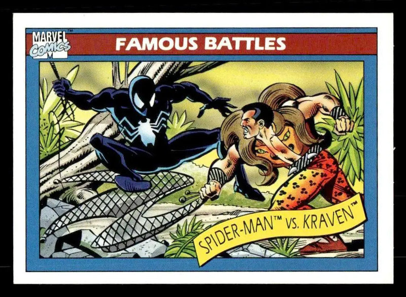 1990 Impel Marvel Universe #92 Spider-Man vs. Kraven - Non-Sports Card Single