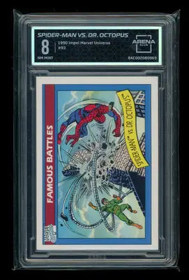 1990 Impel Marvel Universe Dr. Octopus Spider-Man #93 Arena Club 8 - Marvel Card Single