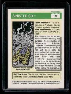 1990 Impel Marvel Universe Sinister Six #146 - Marvel Card Single