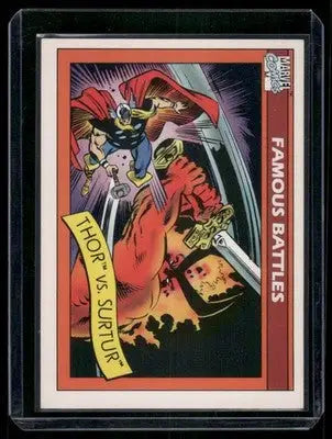 1990 Impel Marvel Universe Thor Surtur #91 - Marvel Card Single