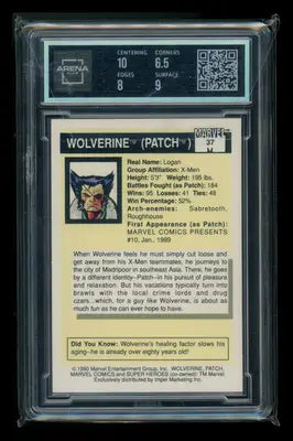 1990 Impel Marvel Universe Wolverine #37 Arena Club 7 - Marvel Card Single