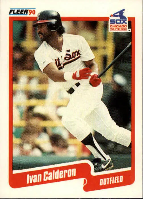 1990 Ivan Calderon Fleer Baseball Card #529 - Baseball Card Single