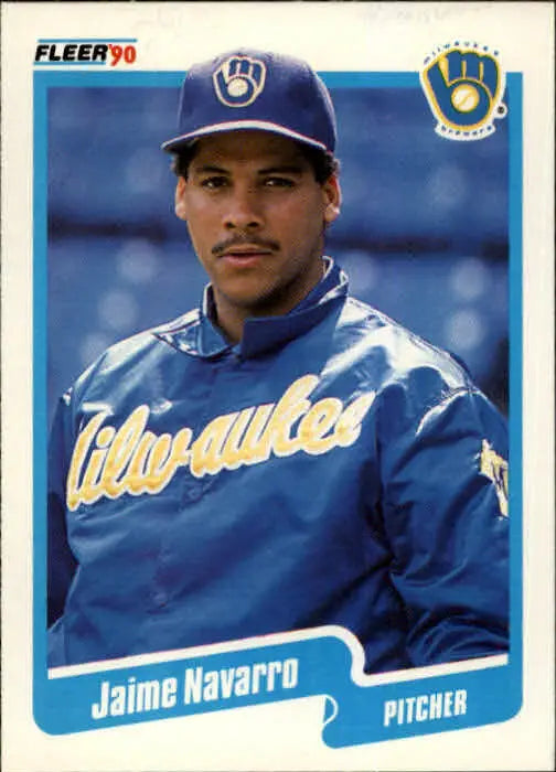 1990 Jaime Navarro Fleer Baseball Card #331 - Baseball Card Single