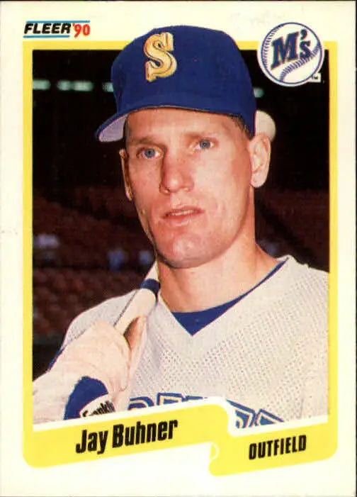 1990 Jay Buhner Fleer Baseball Card #508