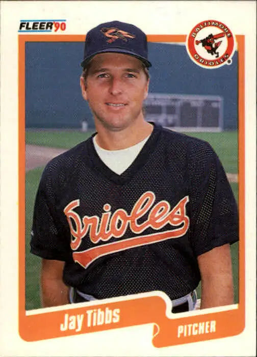1990 Jay Tibbs Fleer Baseball Card #192 - Baseball Card Single