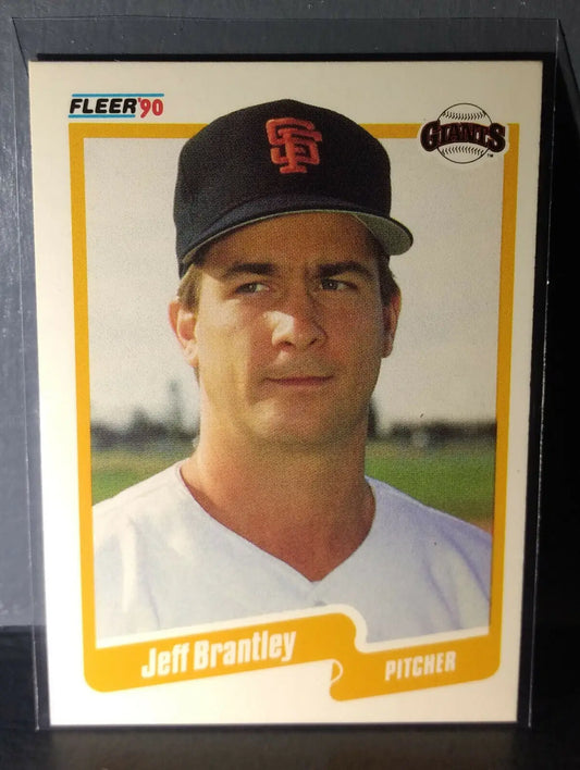 1990 Jeff Brantley Fleer Baseball Card #52 - Baseball Card Single