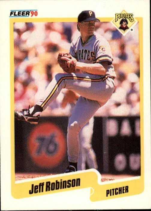 1990 Jeff D. Robinson Fleer Baseball Card #479 - Baseball Card Single