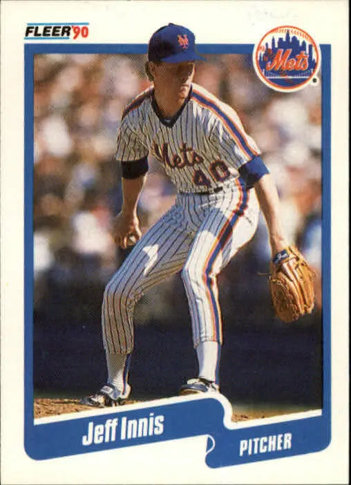 1990 Jeff Innis Fleer Baseball Card #206 - Baseball Card Single
