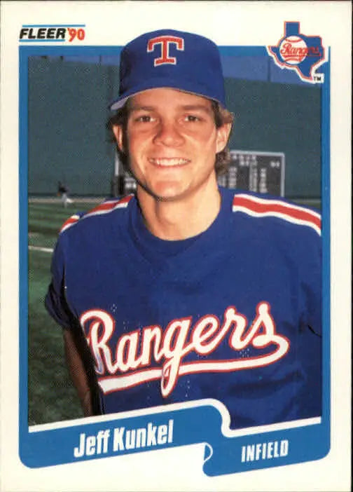 1990 Jeff Kunkel Fleer Baseball Card #304 - Baseball Card Single