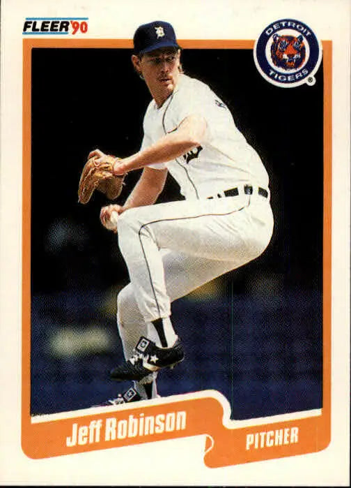1990 Jeff M. Robinson Fleer Baseball Card #614 - Baseball Card Single