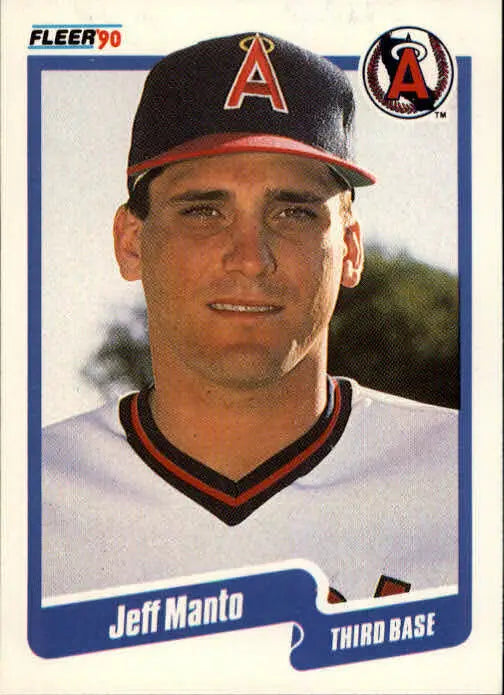1990 Jeff Manto Fleer Baseball Card #137 - Baseball Card Single