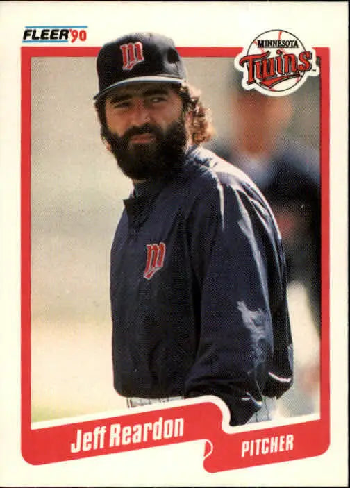 1990 Jeff Reardon Fleer Baseball Card #385 - Baseball Card Single