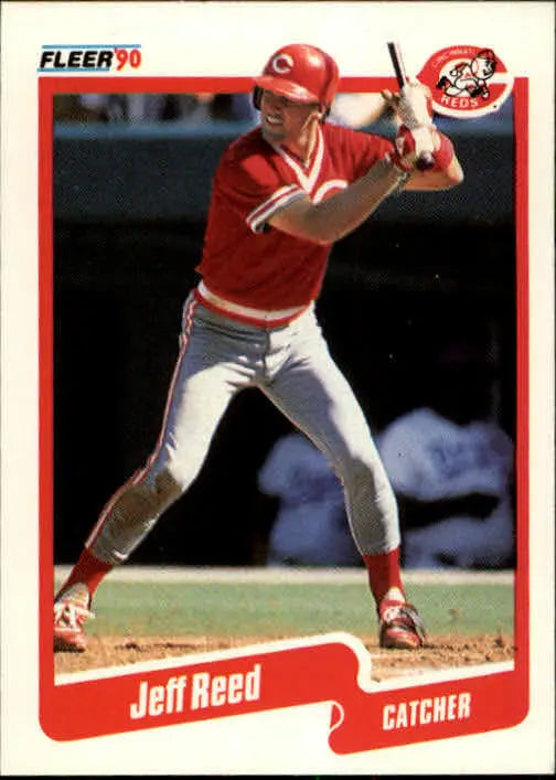 1990 Jeff Reed Fleer Baseball Card #429 - Baseball Card Single