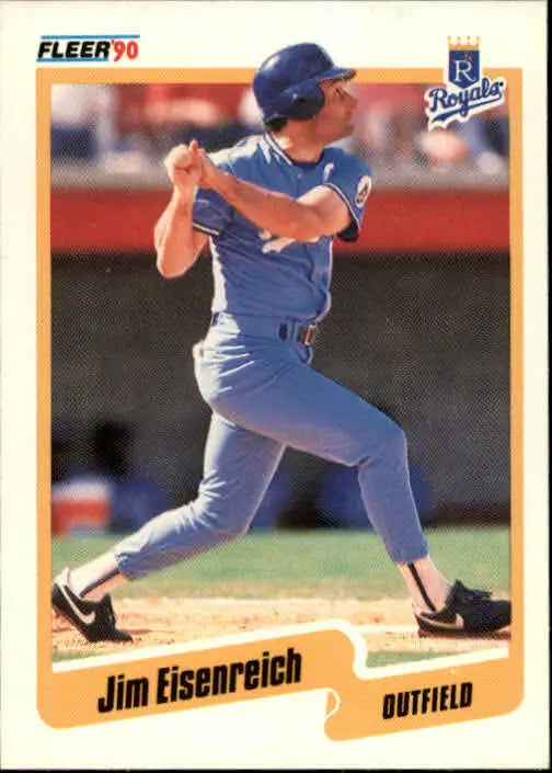 1990 Jim Eisenreich Fleer Baseball Card #106 - Baseball Card Single