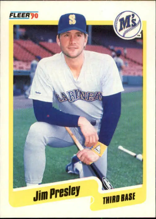 1990 Jim Presley Fleer Baseball Card #522 - Baseball Card Single
