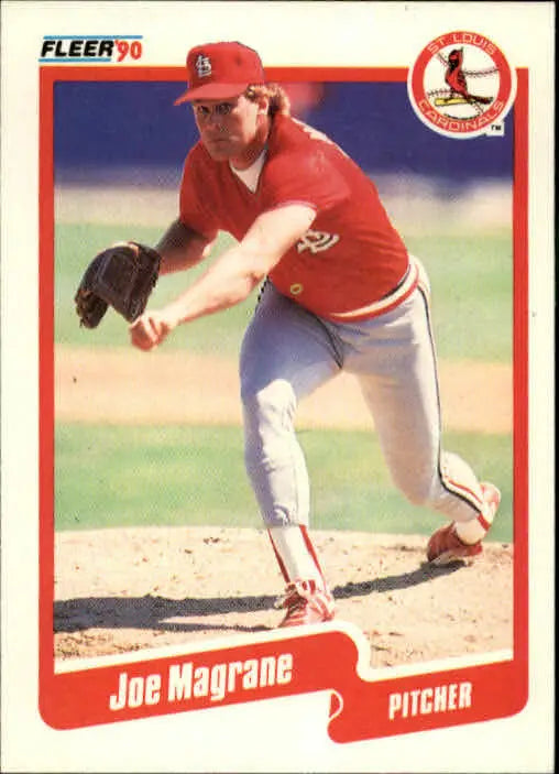 1990 Joe Magrane Fleer Baseball Card #252 - Baseball Card Single