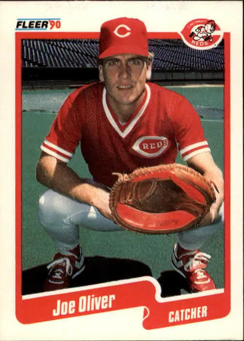 1990 Joe Oliver Fleer Baseball Card #426