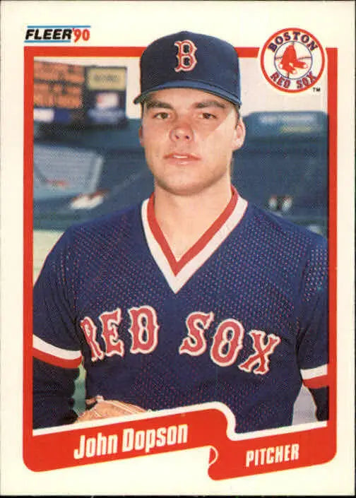 1990 John Dopson Fleer Baseball Card #272