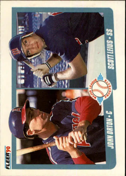 1990 John Orton / Scott Leius Fleer Baseball Card #647 - Baseball Card Single