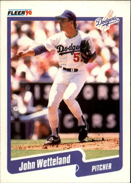 1990 John Wetteland Fleer Baseball Card #411 - Baseball Card Single