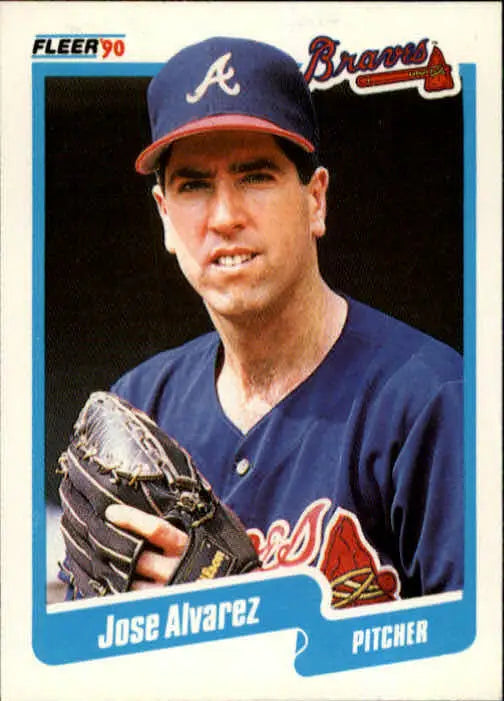 1990 Jose Alvarez Fleer Baseball Card #574 - Baseball Card Single