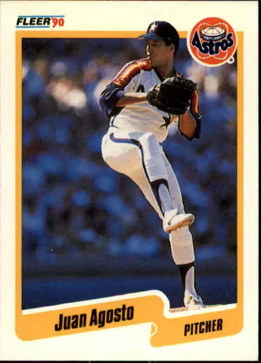 1990 Juan Agosto Fleer Baseball Card #220
