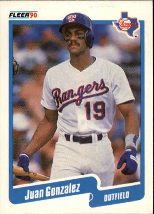 1990 Juan Gonzalez Fleer Baseball Card #297 - Baseball Card Single