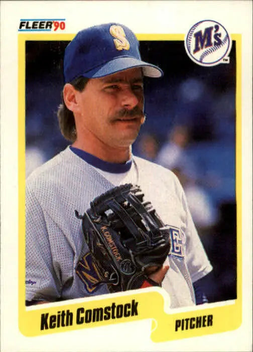 1990 Keith Comstock Fleer Baseball Card #510 - Baseball Card Single