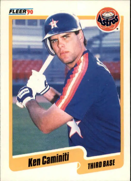 1990 Ken Caminiti Fleer Baseball Card #225 - Baseball Card Single