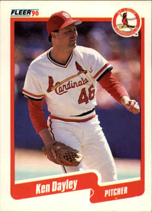1990 Ken Dayley Fleer Baseball Card #247 - Baseball Card Single