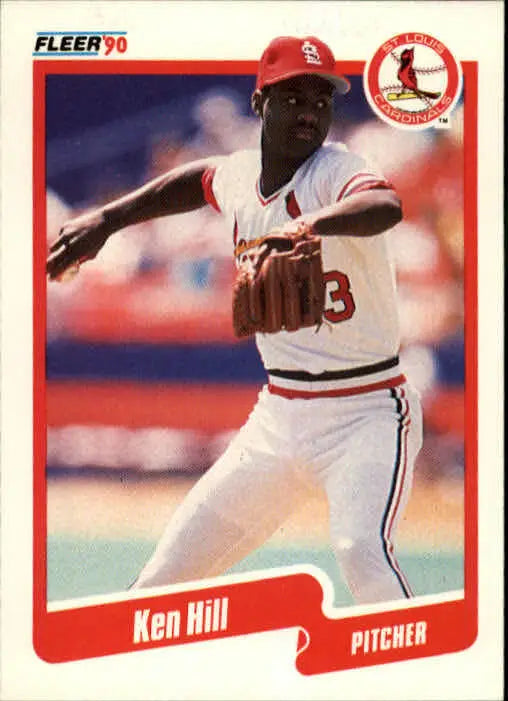 1990 Ken Hill Fleer Baseball Card #251 - Baseball Card Single