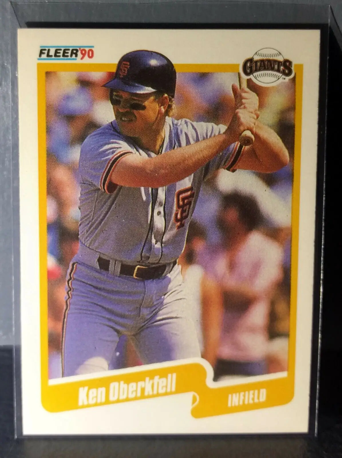 1990 Ken Oberkfell Fleer Baseball Card #67 - Baseball Card Single