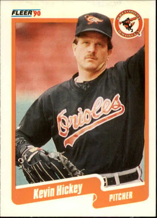 1990 Kevin Hickey Fleer Baseball Card #178 - Baseball Card Single