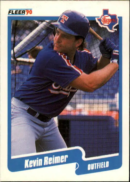 1990 Kevin Reimer Fleer Baseball Card #310 - Baseball Card Single