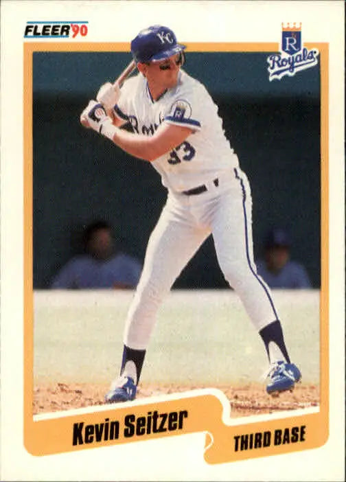 1990 Kevin Seitzer Fleer Baseball Card #117 - Baseball Card Single