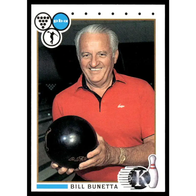 1990 Kingpins #21 Bill Bunetta NM-MT PBA Bowling Card - Other