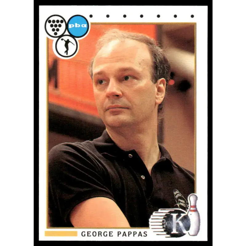 1990 Kingpins #28 George Pappas NM-MT PBA Bowling Card - Other