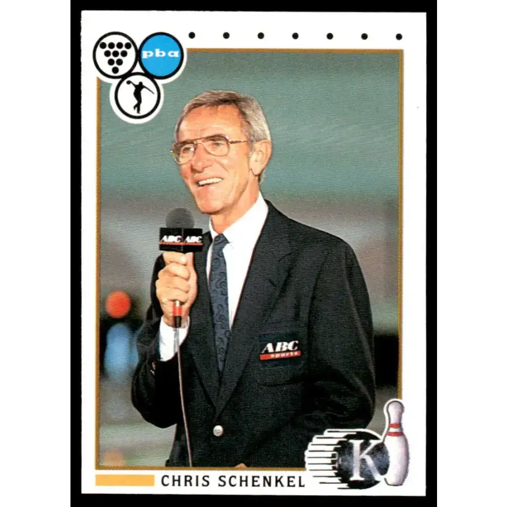 1990 Kingpins #3 Chris Schenkel NM-MT PBA Bowling Card - Other