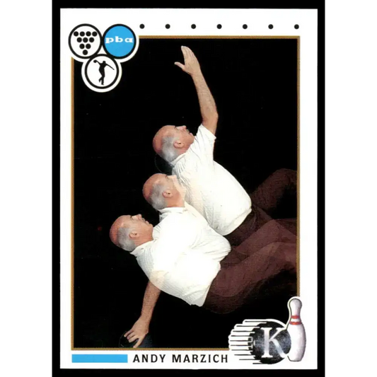 1990 Kingpins #34 Andy Marzich NM-MT PBA Bowling Card - Other