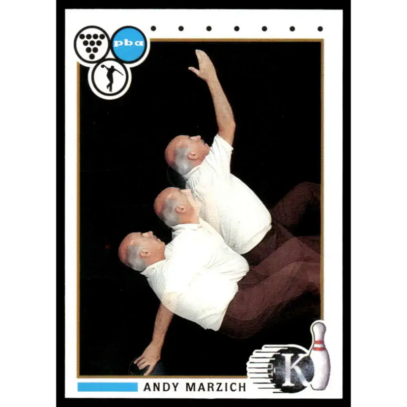1990 Kingpins #34 Andy Marzich NM-MT PBA Bowling Card - Other