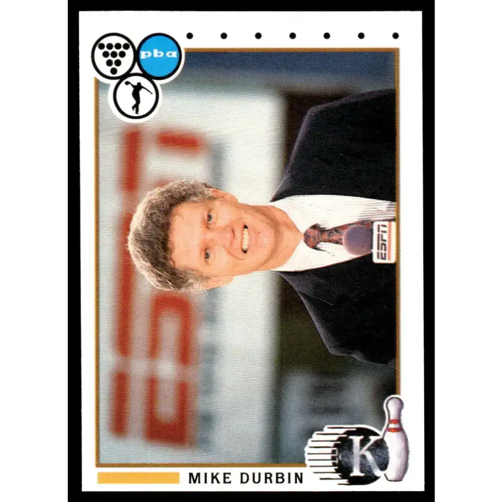 1990 Kingpins #4 Mike Durbin NM-MT PBA Bowling Card - Other